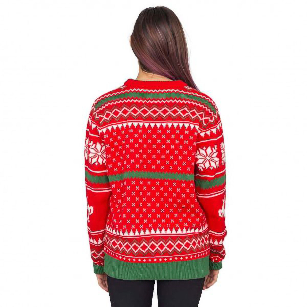 Merry Christmas Ya Filthy Animal Snowflake And Reindeer Sweater