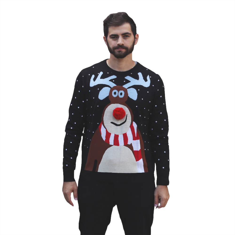 Nosy Reindeer Christmas Sweater