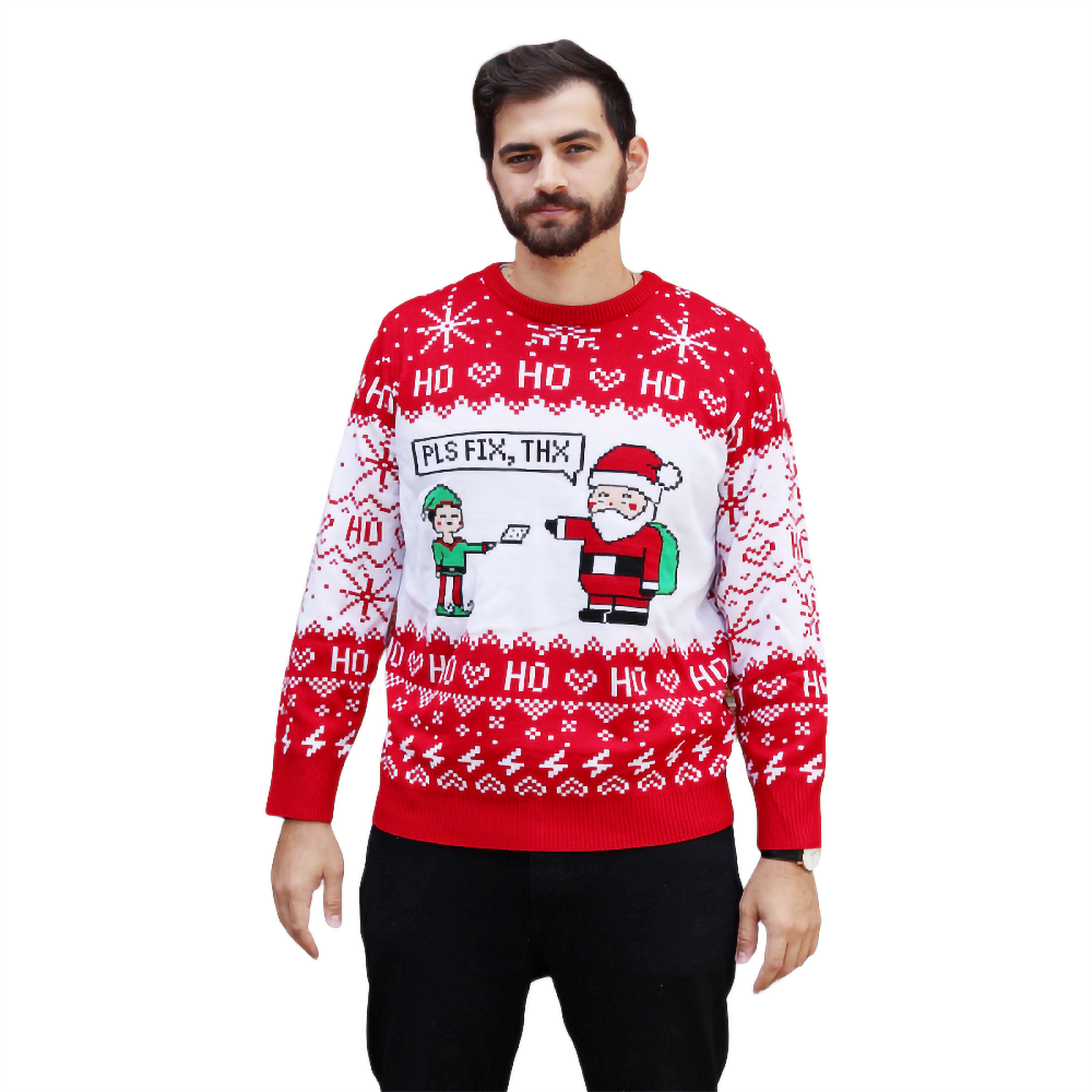 Pls Fix Thx Christmas Sweater