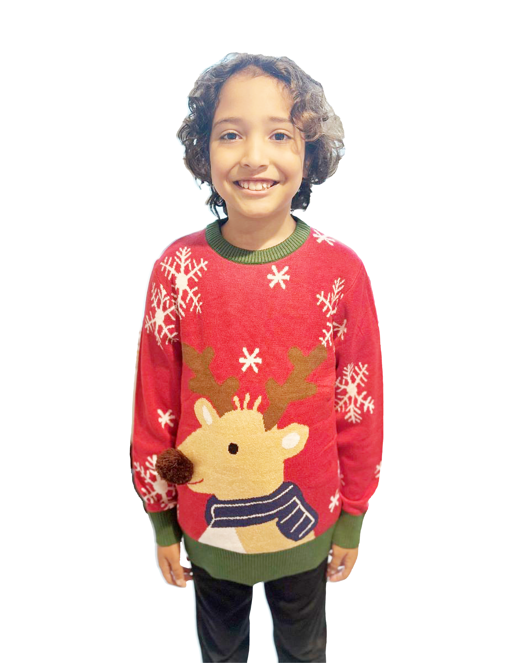Reindeer Sweater With a Pompom