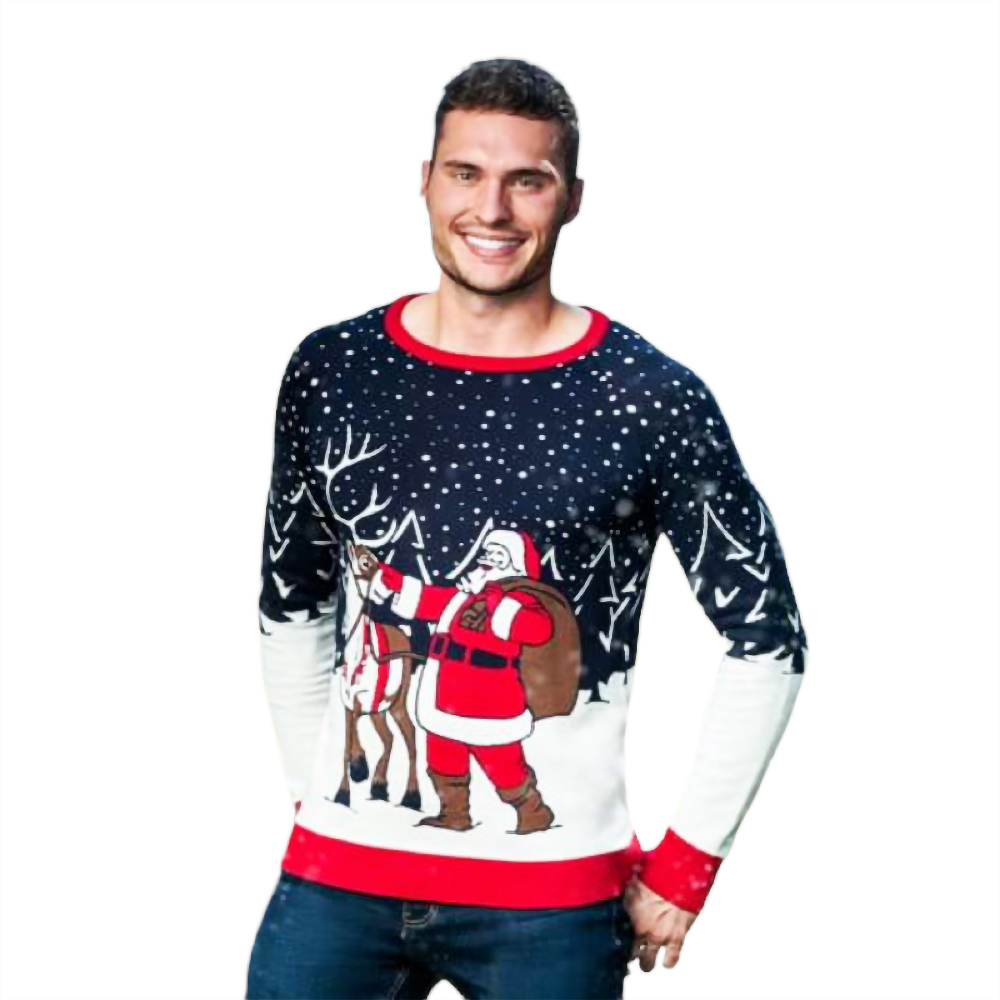 Santa And Reindeer  Sweater