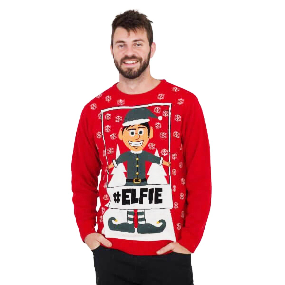 #Elfie Hashtag  Sweater