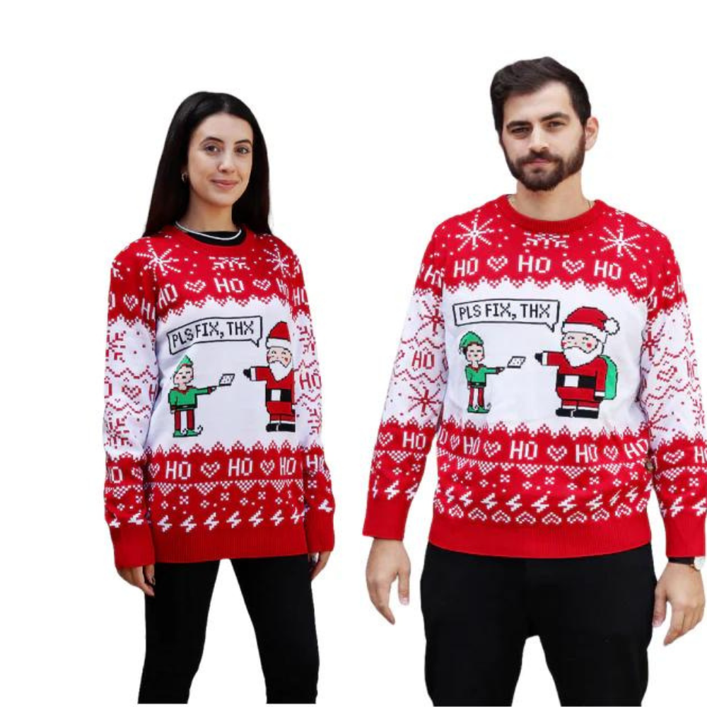 Couple - Pls Fix Thx Christmas Sweater