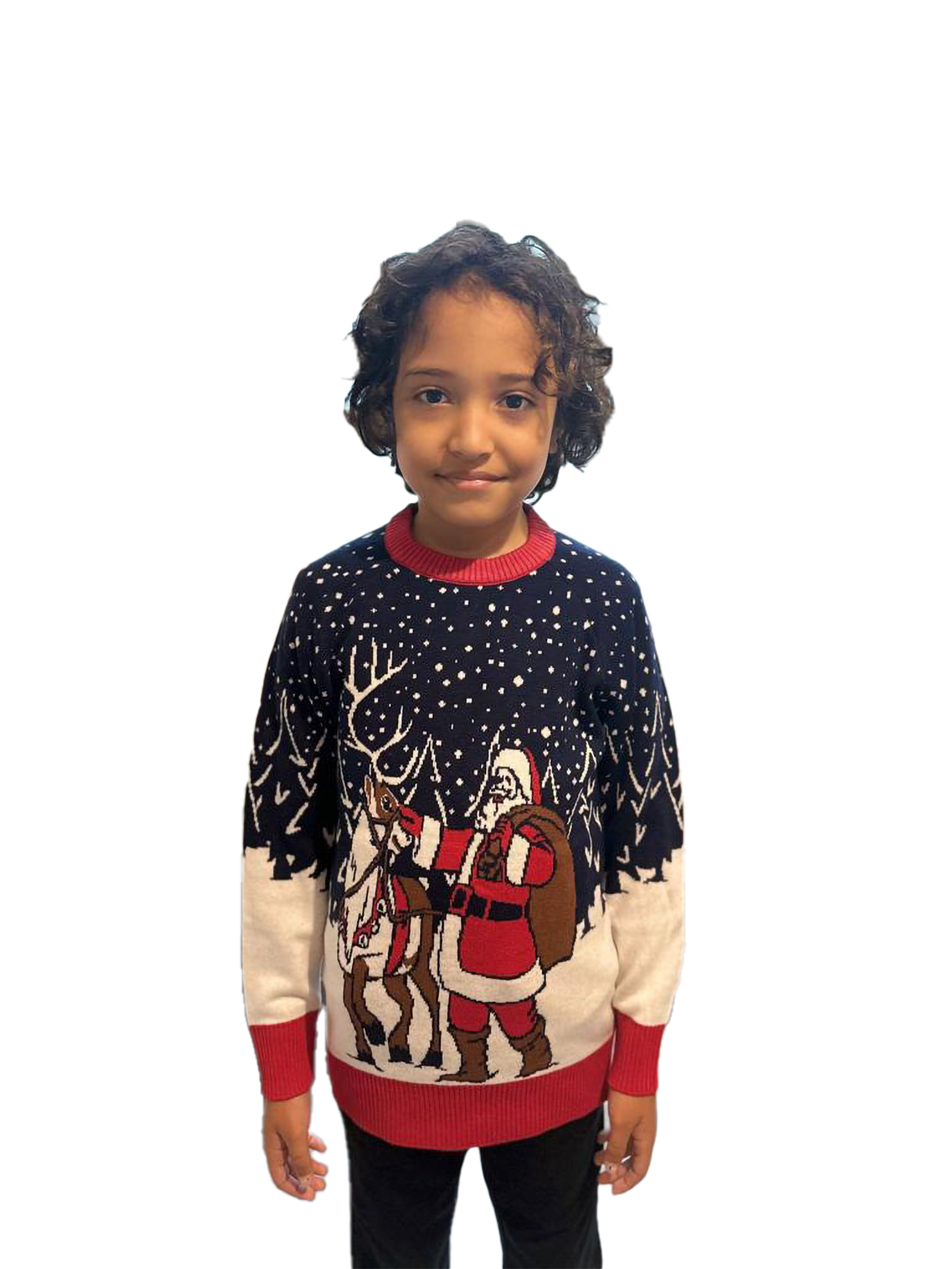 Kid’s Santa & Reinder Sweater