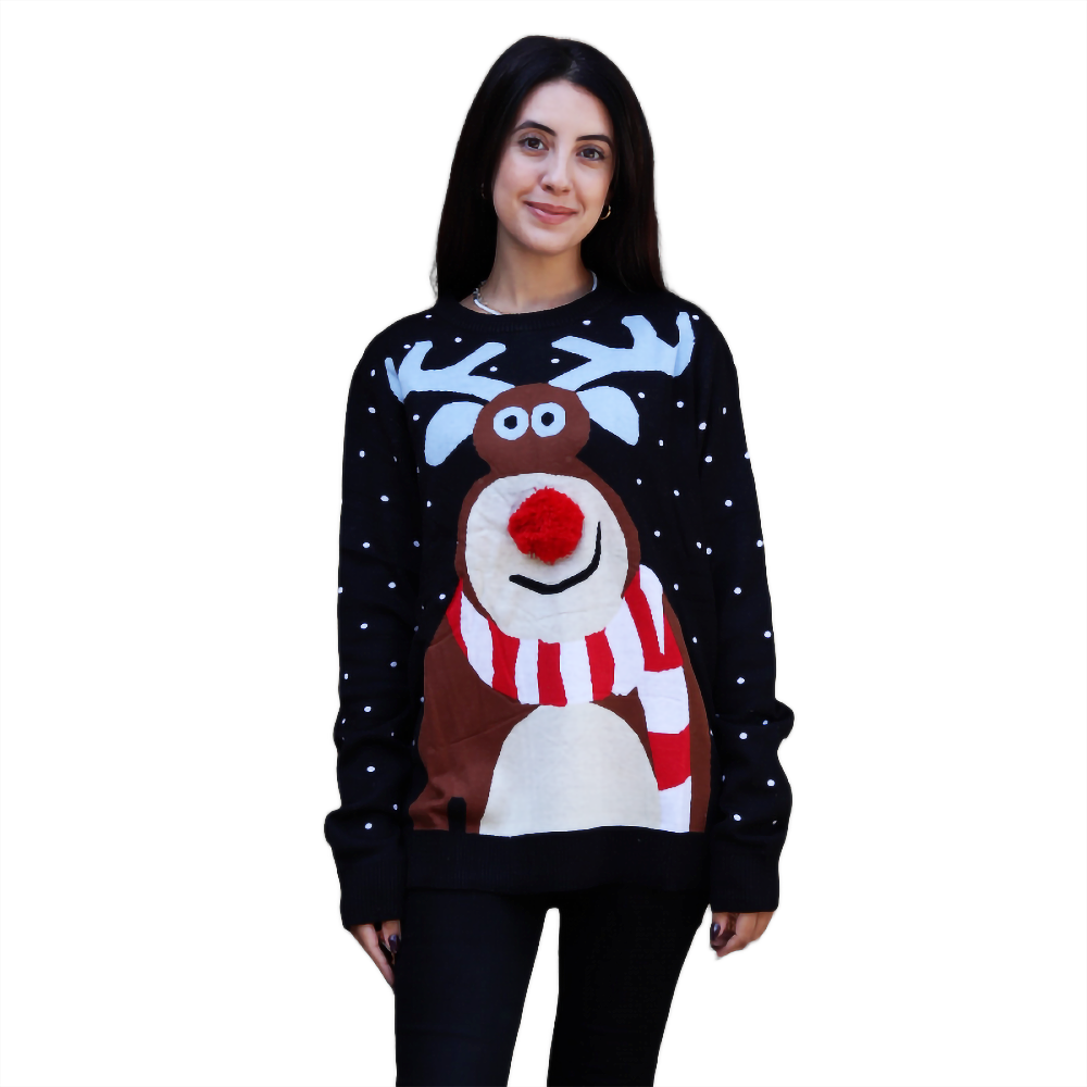Nosy Reindeer Christmas Sweater
